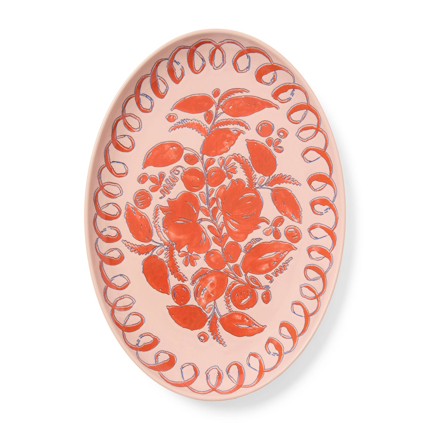 Amalfi Oval Tray Pink - 15.7" x 11"