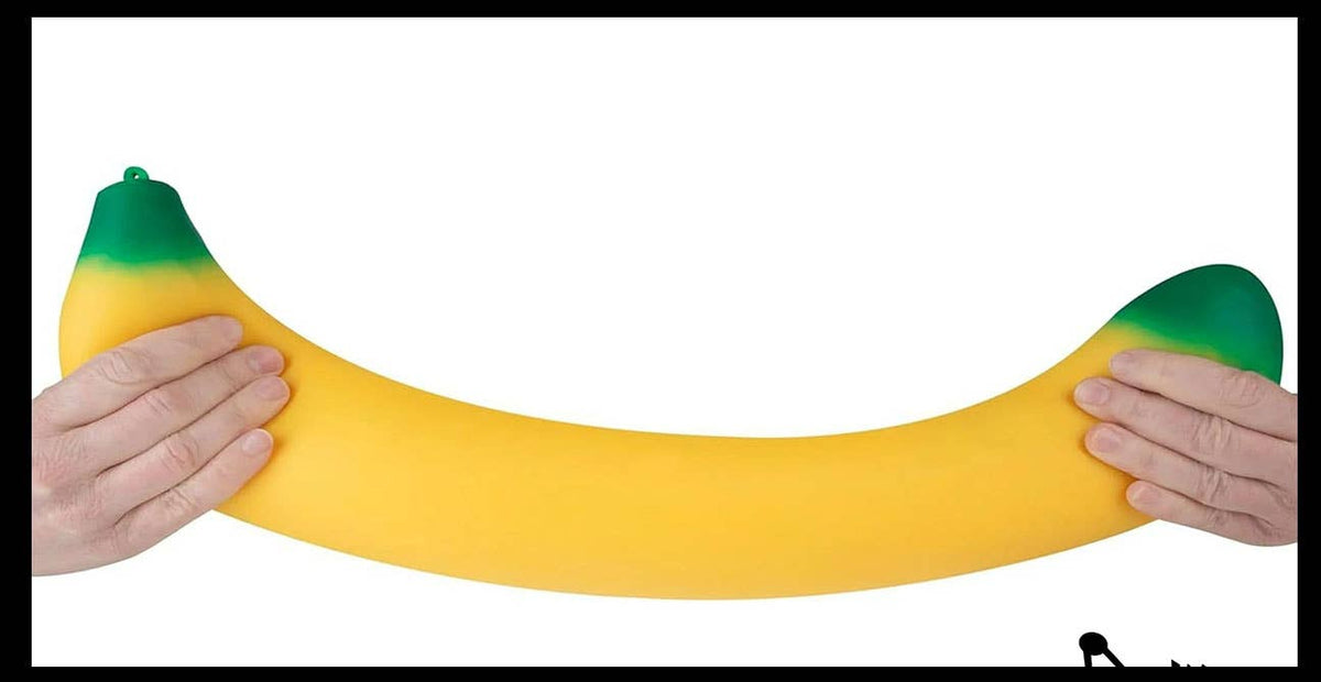 1 Jumbo Doh Banana Fruit Soft Fluff- Filled Squeeze Squishy