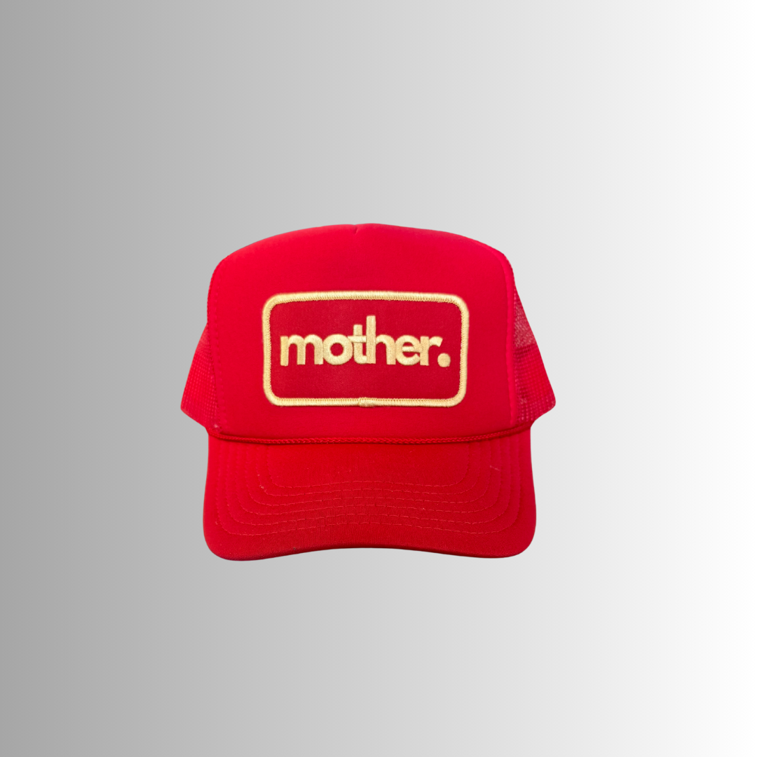 Mother Patch Trucker Hat - Red
