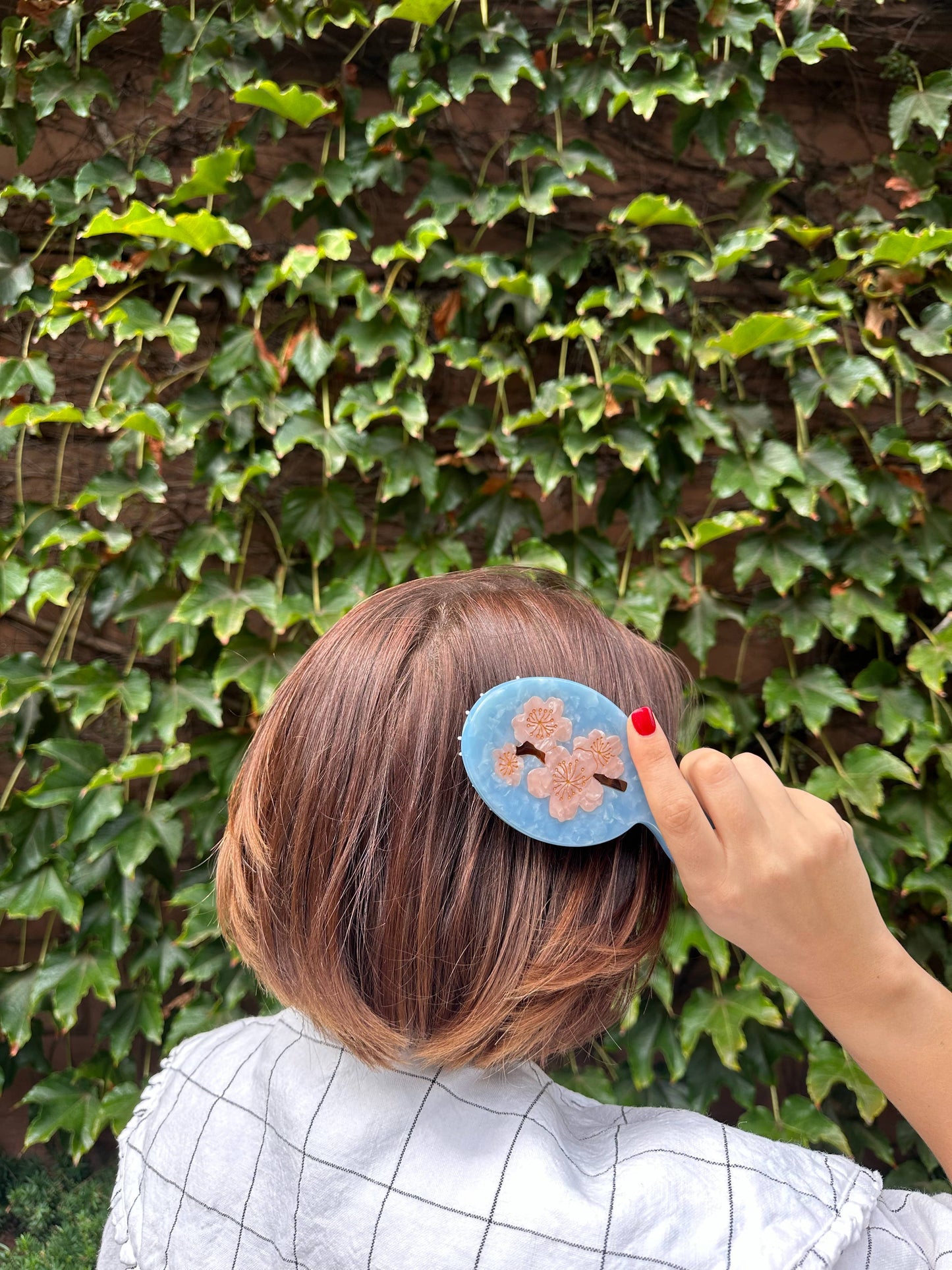 Hand-painted Cherry Blossom Handbag Hero Brush