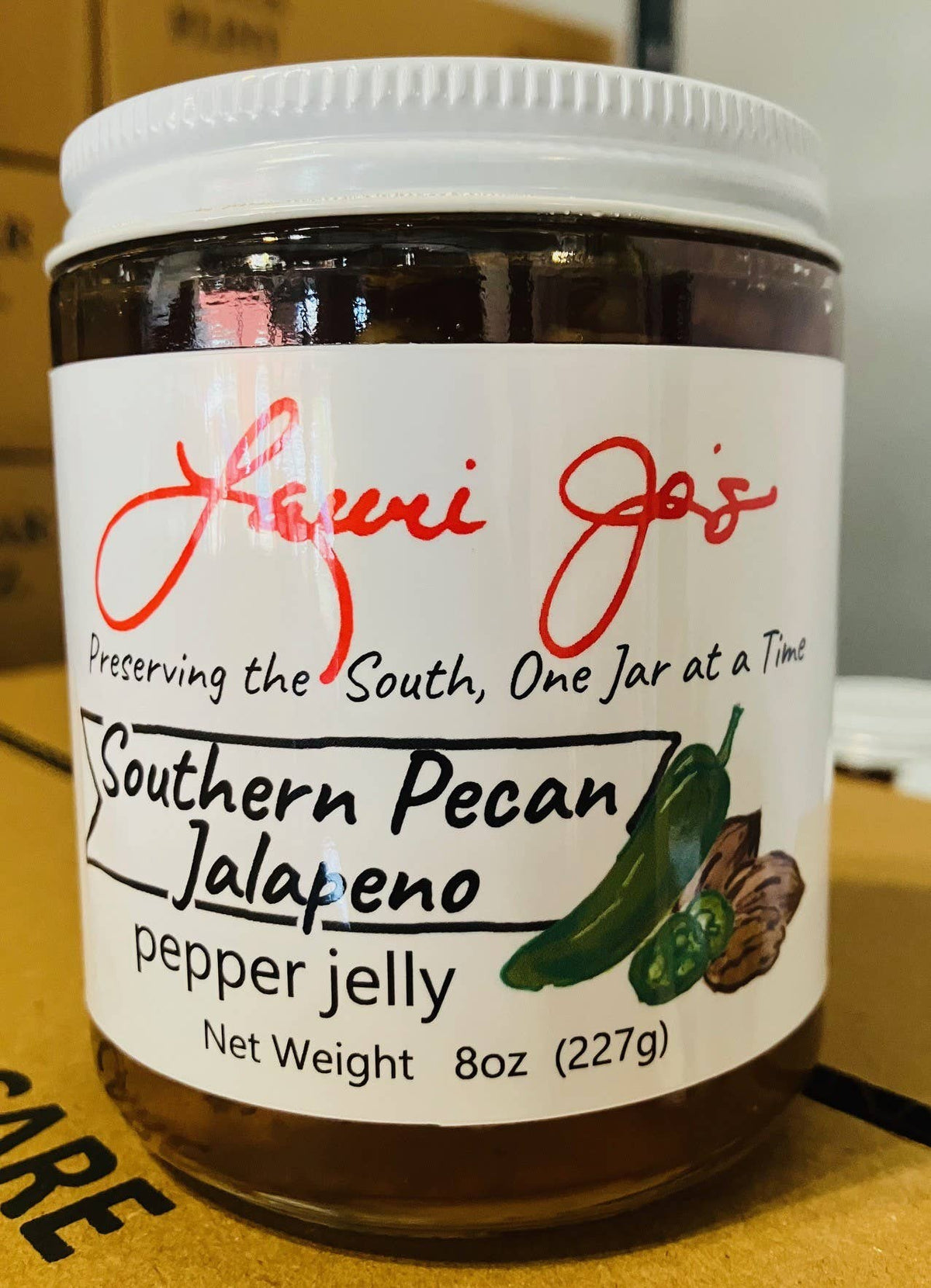 Lauri Jo's Southern Pecan Jalapeno Pepper Jelly, 8oz