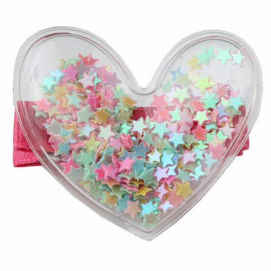 Confetti Heart Hair Clips