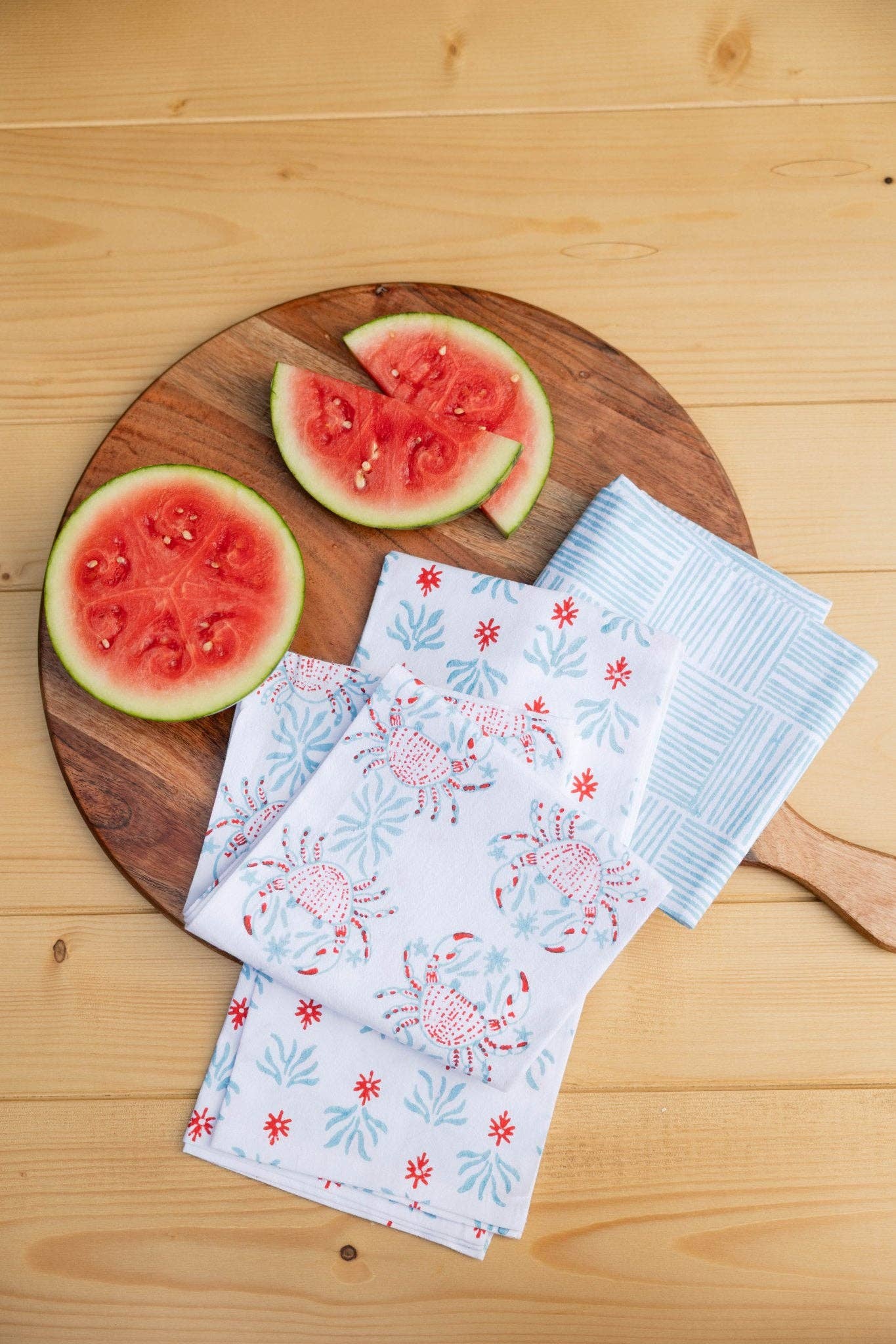 Tea Towel - King Crab, Saltwater & Poppy
