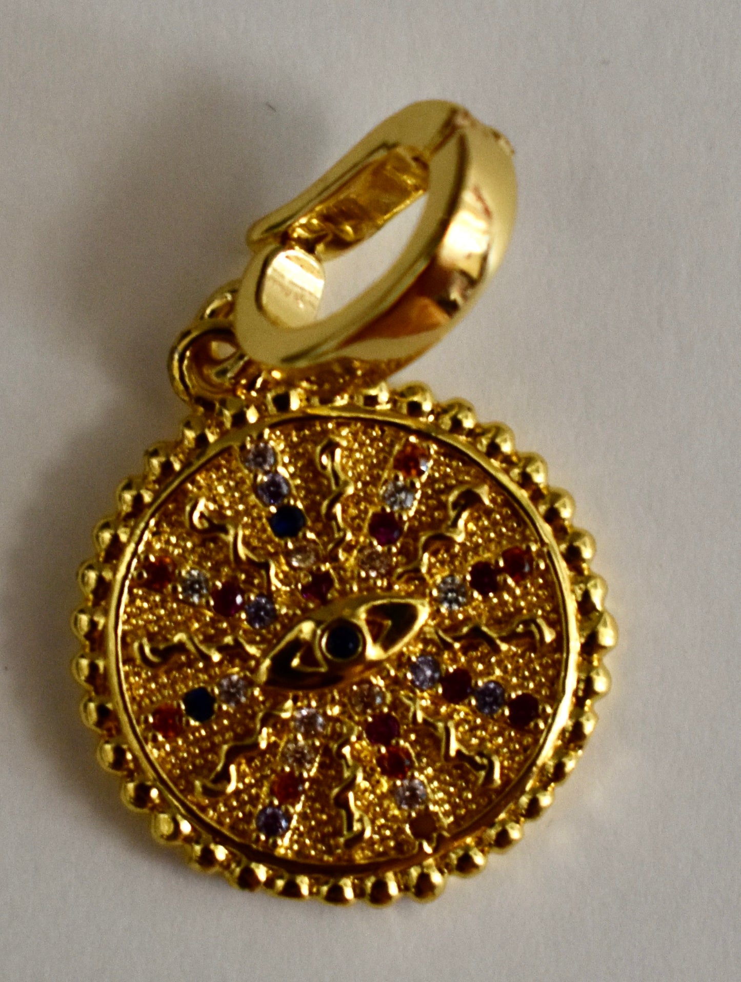 Multicolor Evil Eye Pendant