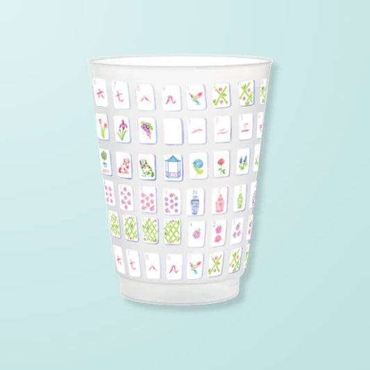 Mahjong Tiles Frosted Cups