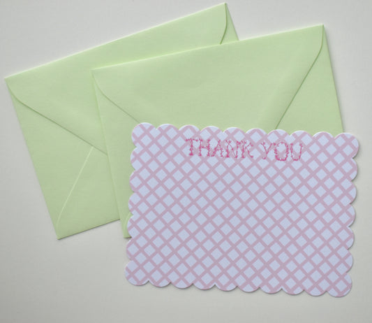 "Thank You" Note Cards & Envelopes