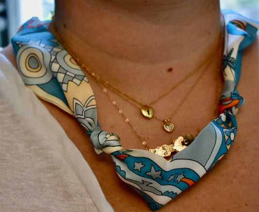 Birds & Bees Scarf Necklace