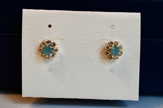 Opal & Crystal Studs
