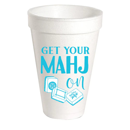 Styrofoam Cup - Get Your Mahjong On