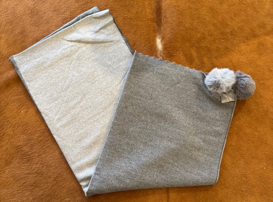 Gray Cashmere Scarf