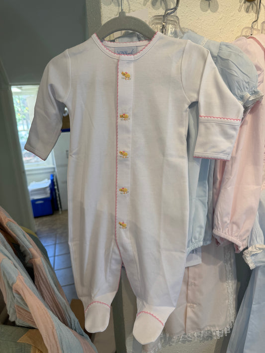 Baby Ducklings Sleeper- Pink