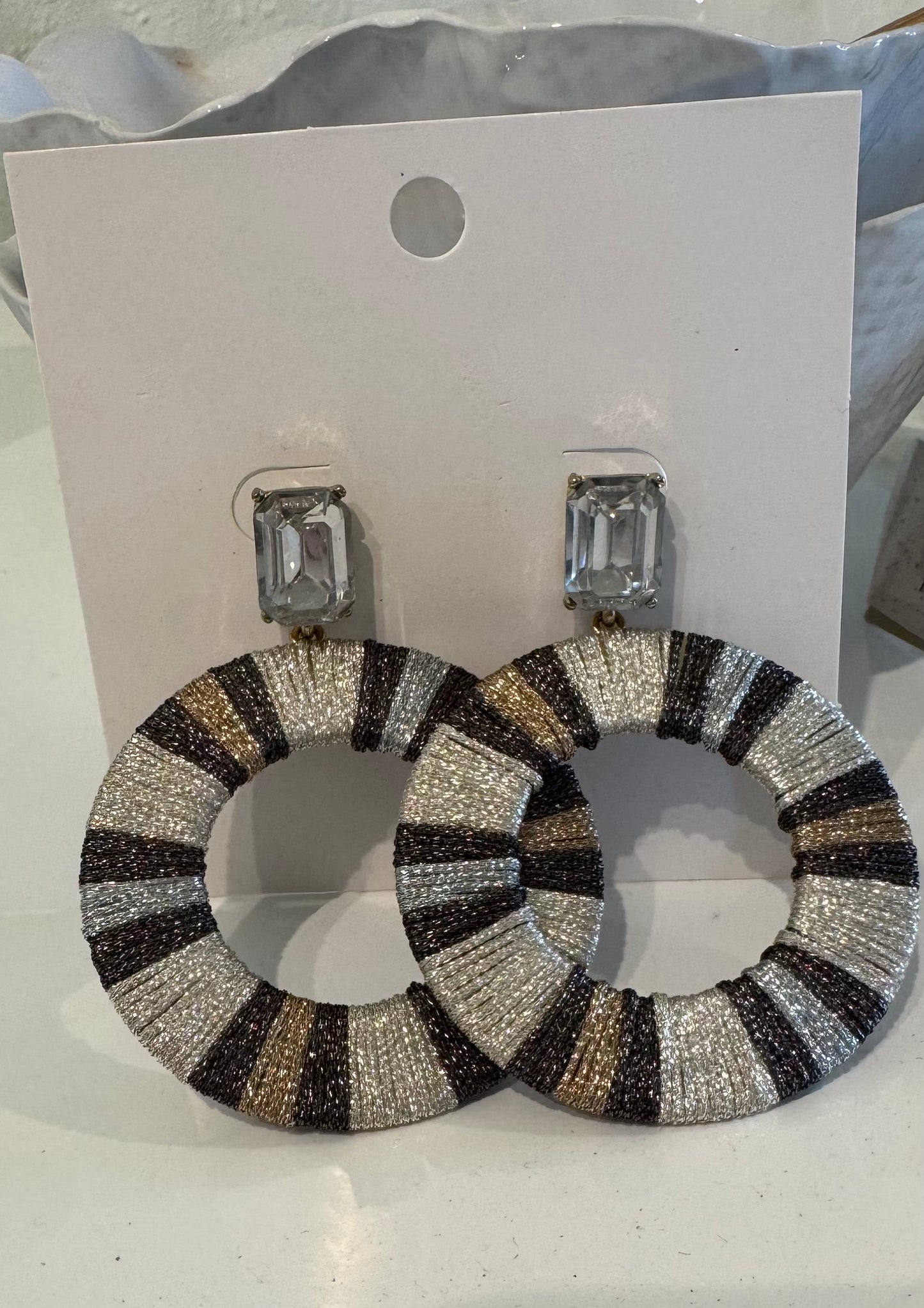 Shimmer Hoop Earrings