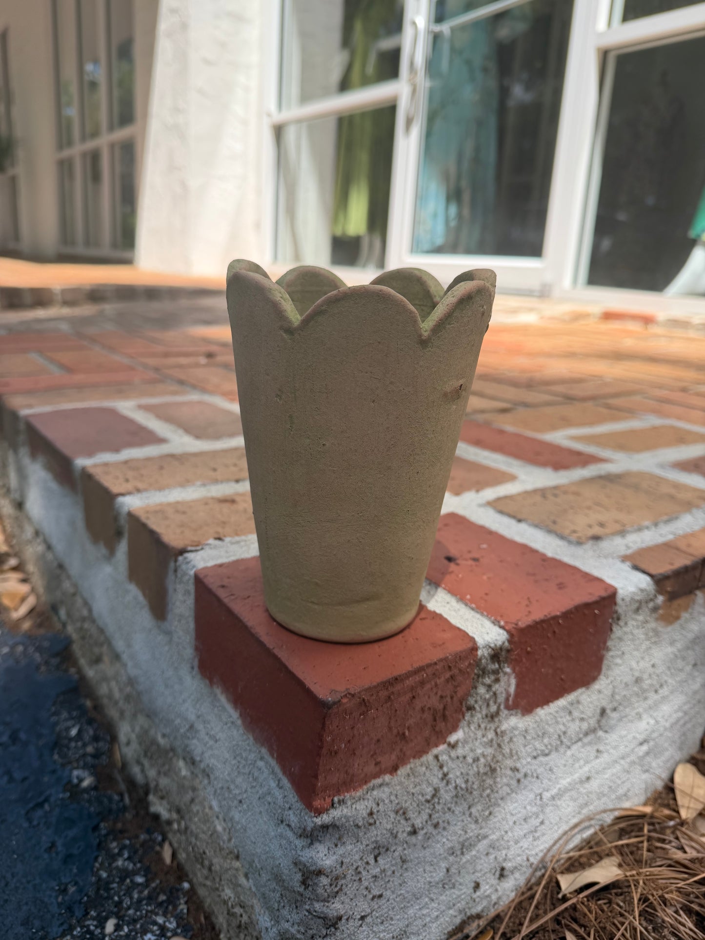Tall Herb Clay Pots- Verde Natural