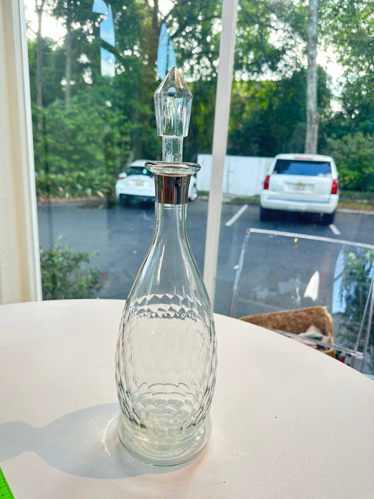 Honeycomb Glass Decanter