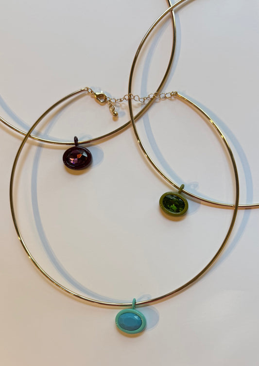 Bezel Gem Necklace