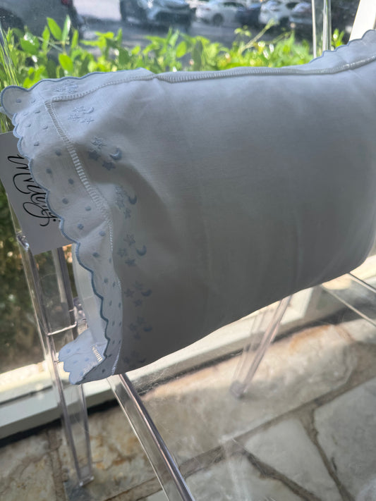 Embroidered Stars & Moon Baby Pillow