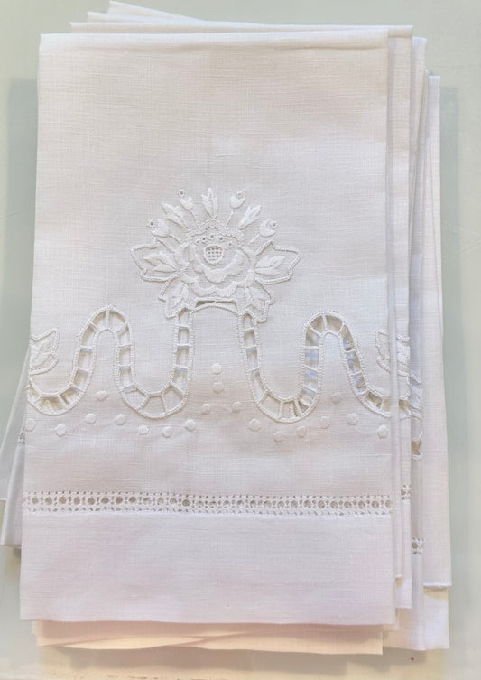 White Linen Guest Towel