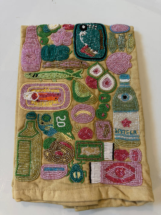 Beaded Tea Towel-Italian Summer