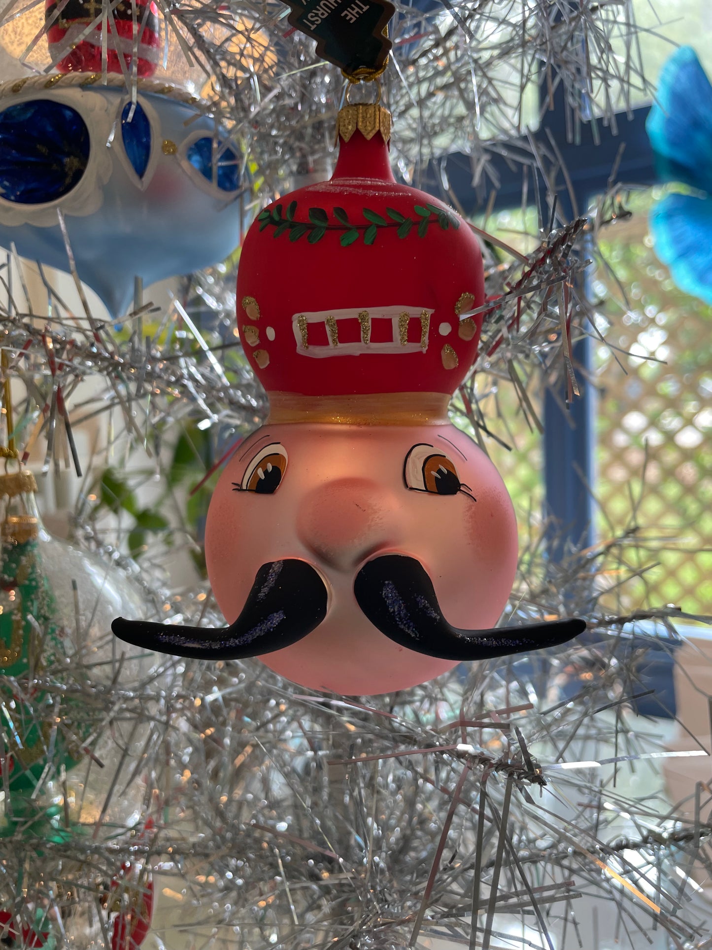 Red Soldier Head Ornament