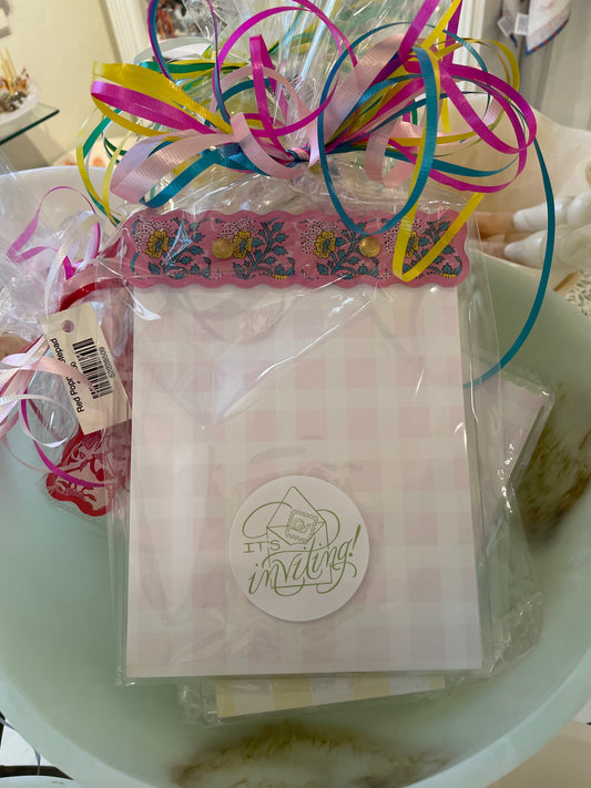 Pink Floral Notepad