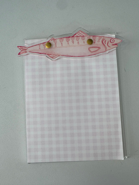 Pink Sardine Notepad