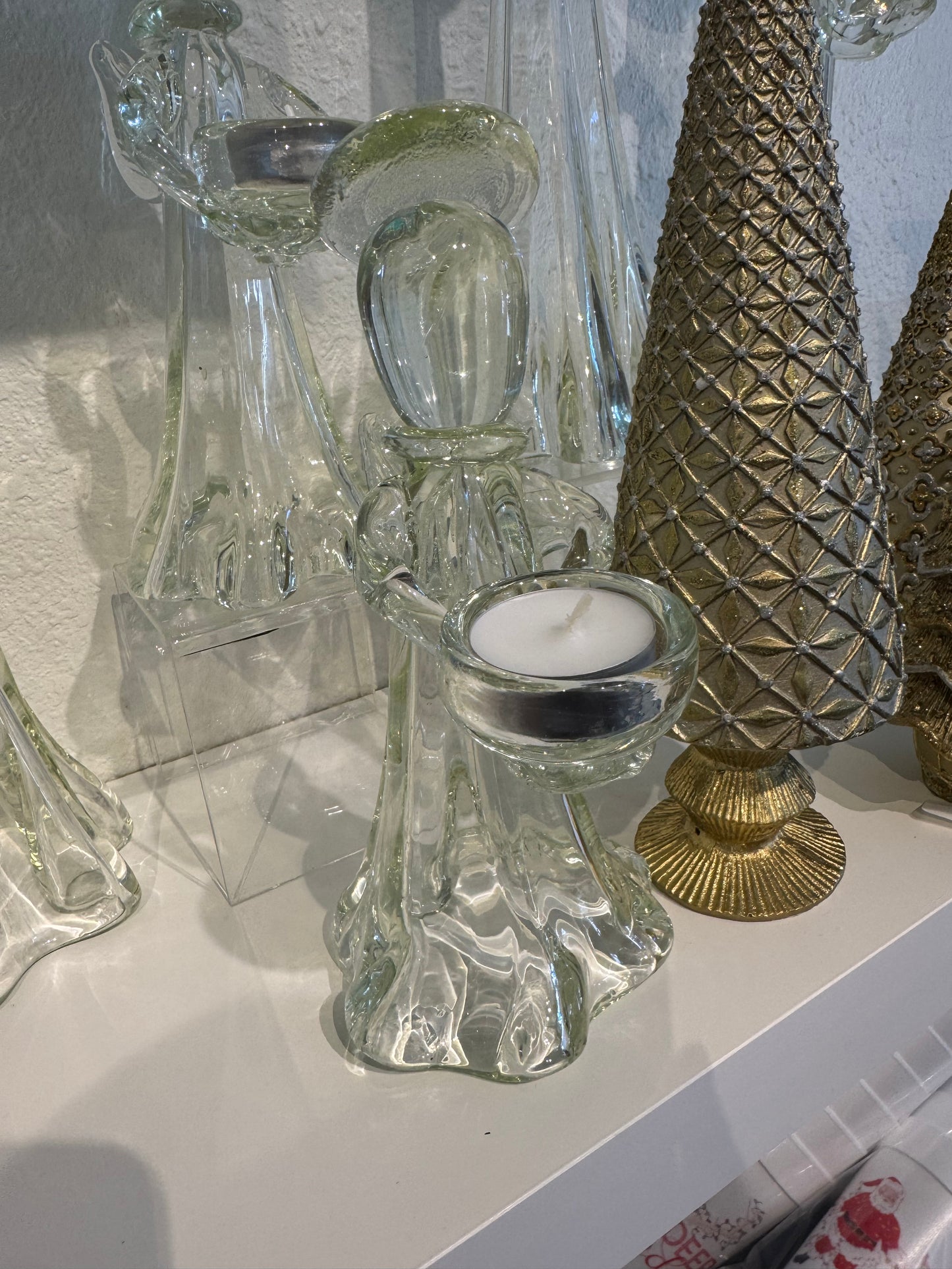 Glass Angel Votive Holder Small