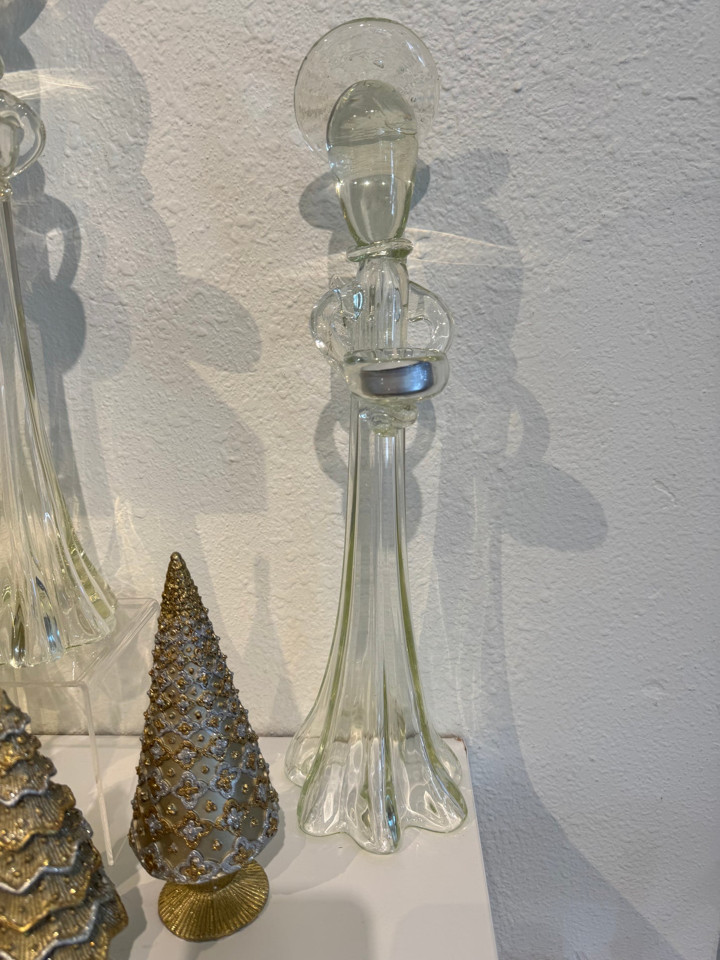 Glass Angel Votive Holder Large