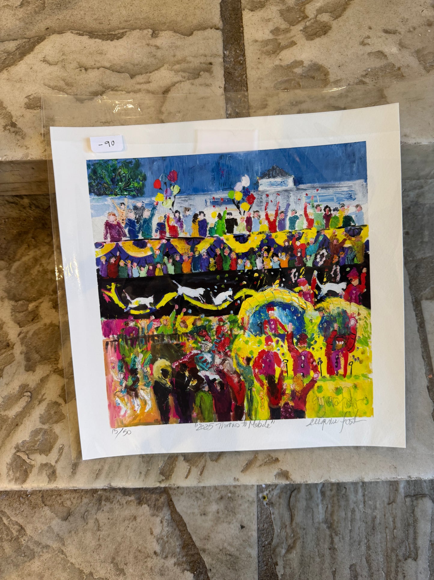 Eugenia Foster Mardi Gras Print 11x11