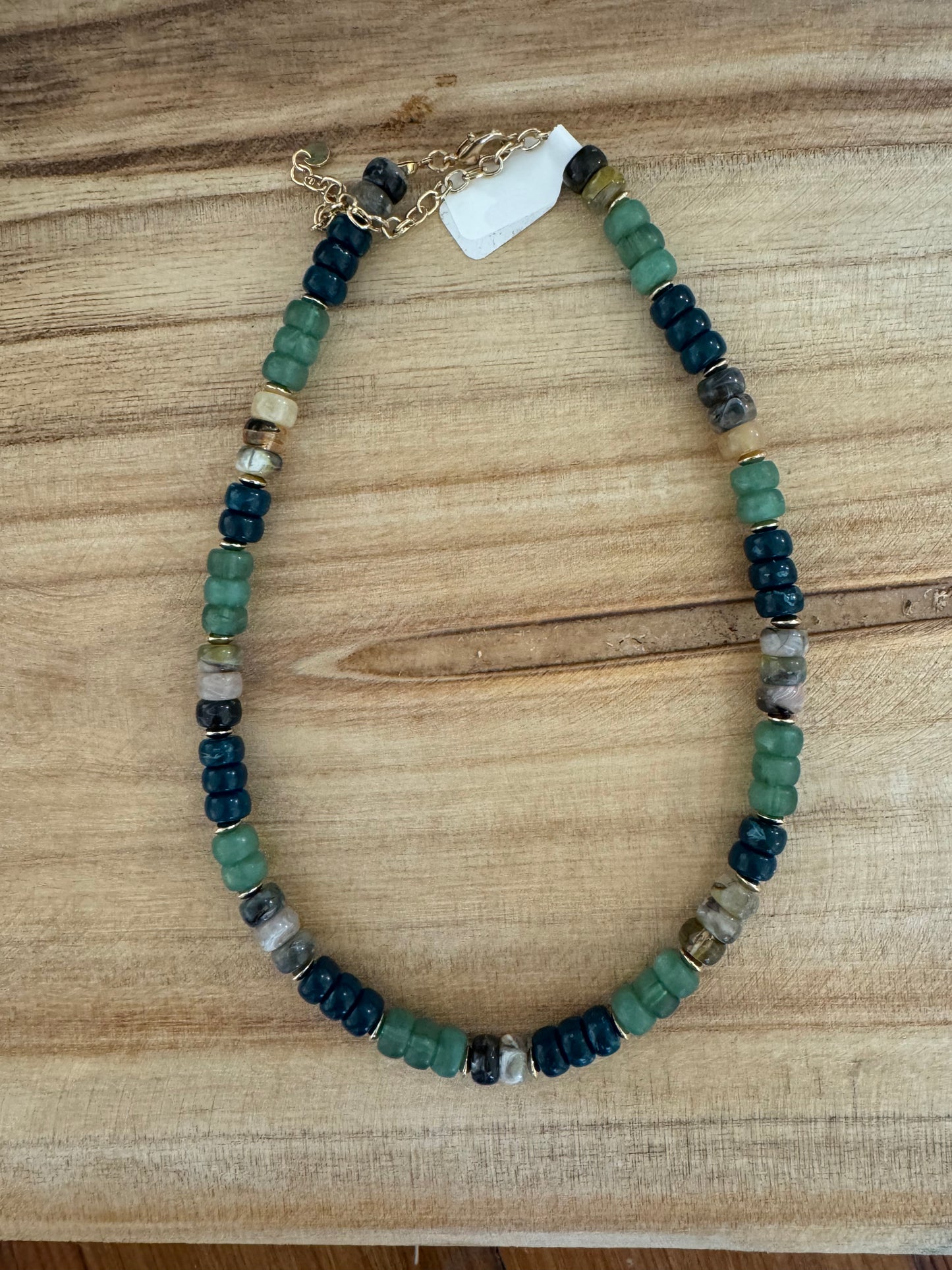 Beaded choker necklace