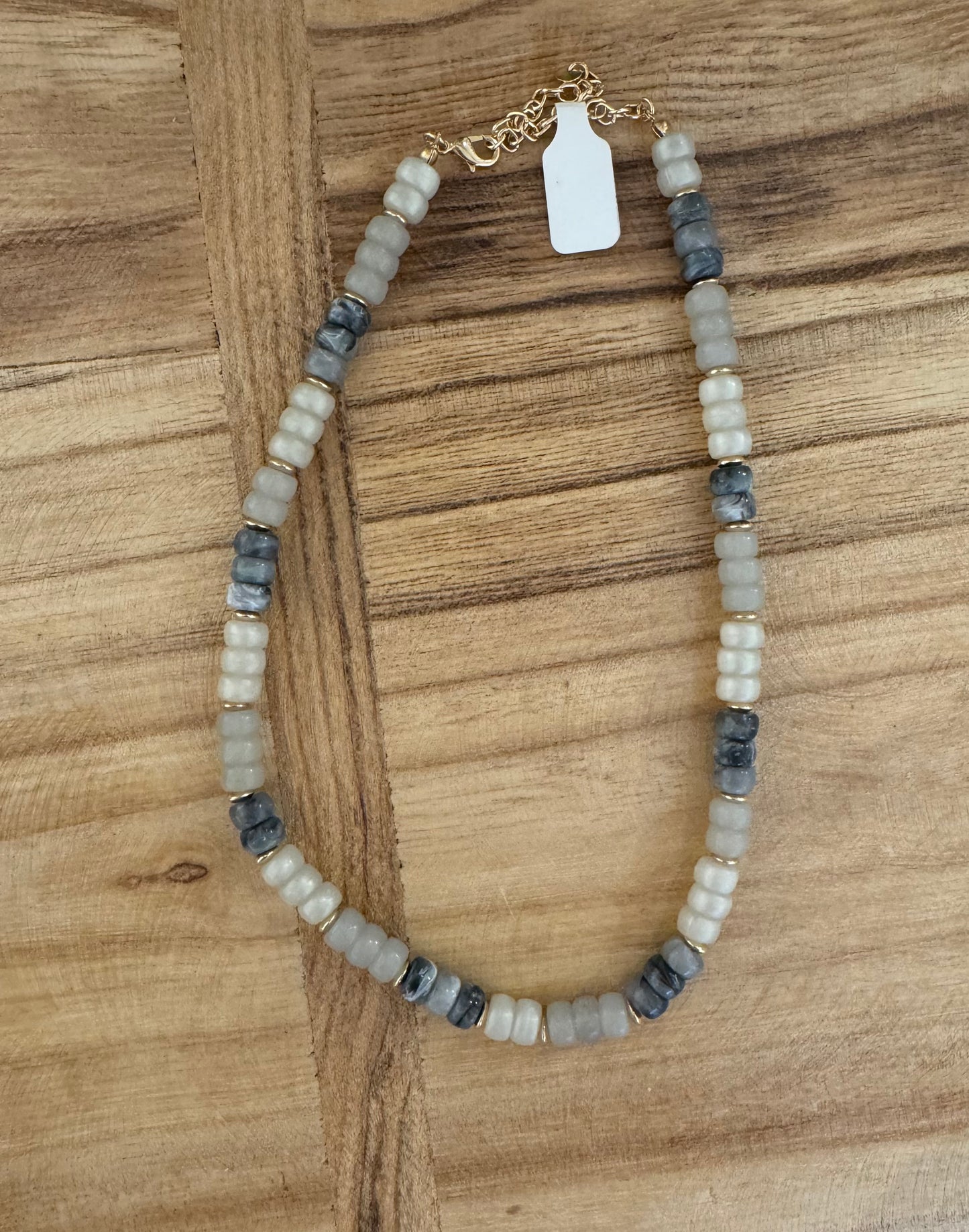 Beaded choker necklace