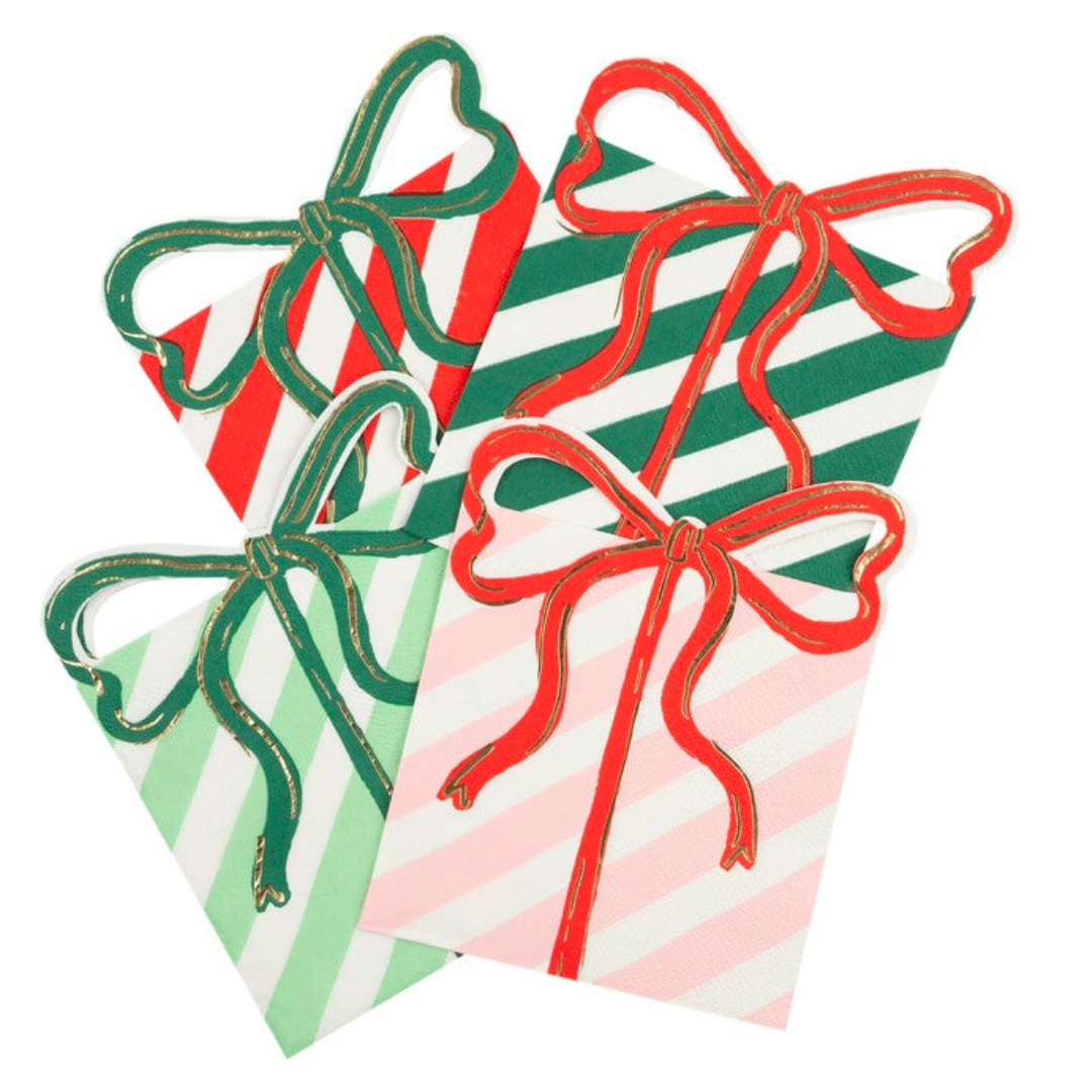 Present with Bow Napkins