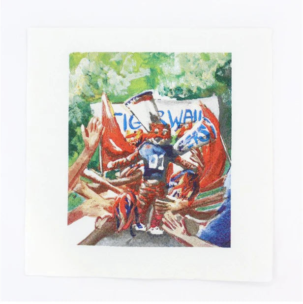 Tiger Walk Beverage Napkin