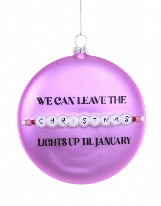 Taylor Swift Christmas Lights Ornament