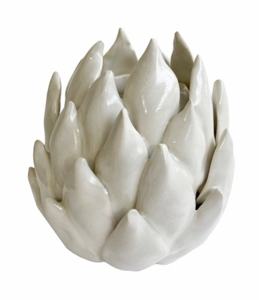 Ceramic Artichoke Vase Cream