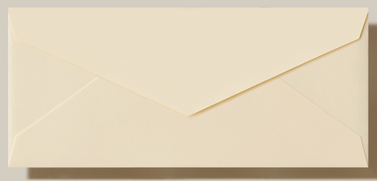 Pearl White Monarch Envelope