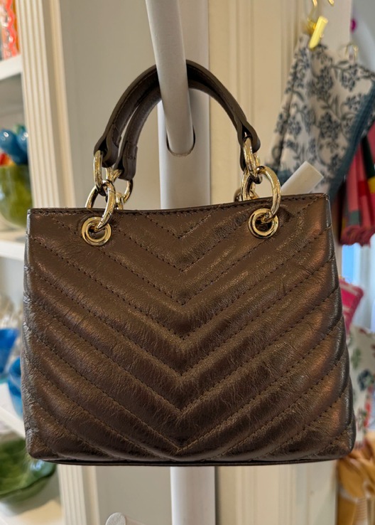 Bronze Leather Handbag