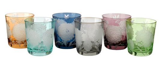 Tumbler Peony Glasses