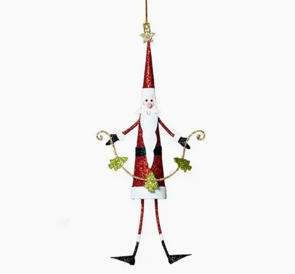 Skinny Santa Ornament
