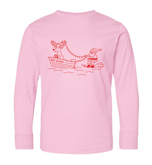 YOUTH Bay Sleigh T- Shirt  Light Pink (PREORDER)