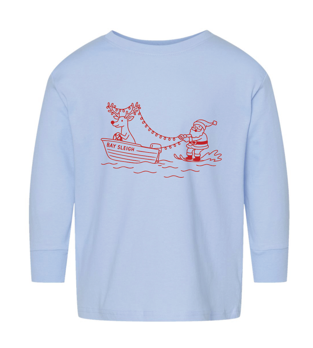 TODDLER Bay Sleigh T- Shirt  Light Blue  (PREORDER)