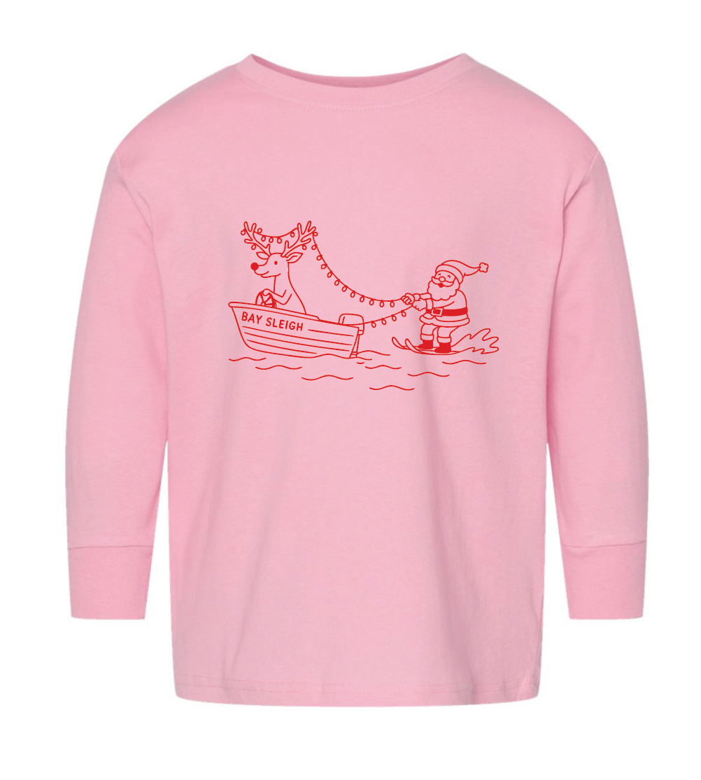 TODDLER Bay Sleigh T- Shirt  Light Pink (PREORDER)