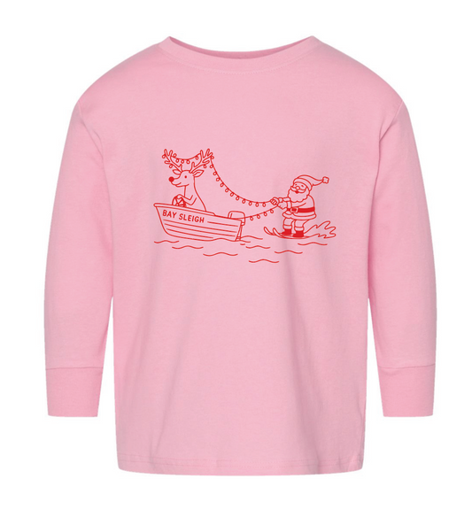 TODDLER Bay Sleigh T- Shirt  Light Pink (PREORDER)