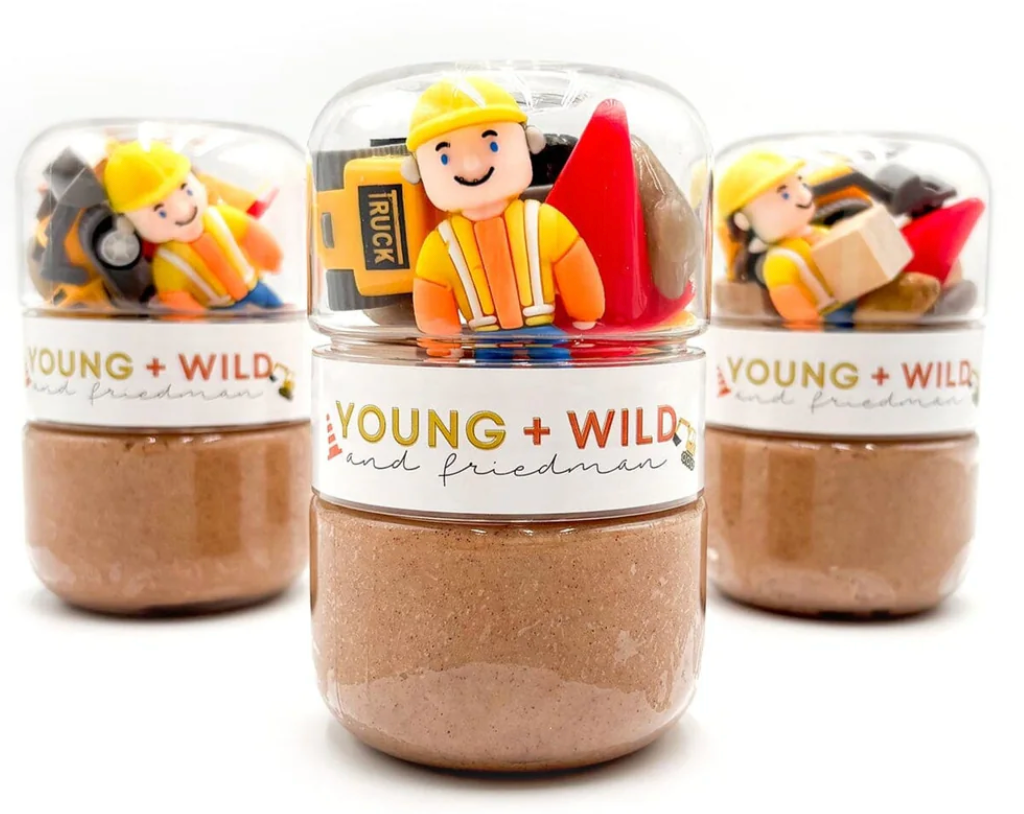 Construction Grab & Go Dough Jar