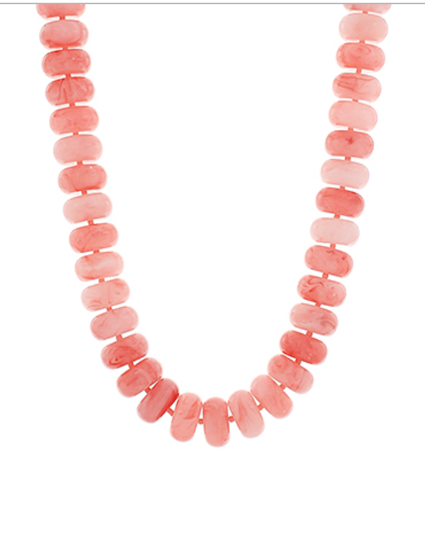 Chunky Marble Bead Necklace