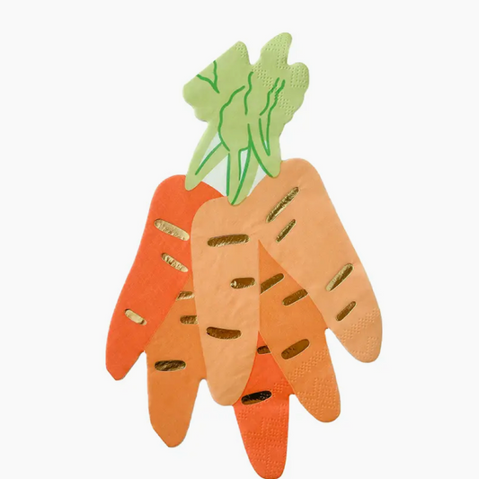 Bunnies in the Garden Carrot Bunch Napkins