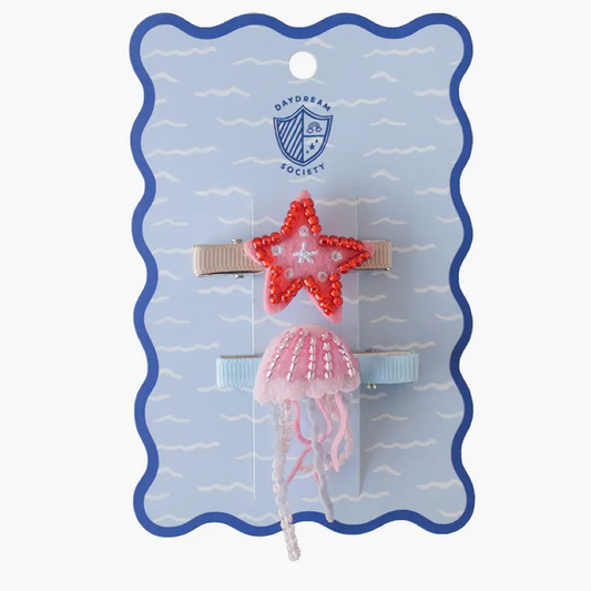 Seaside Jellyfish & Starfish Clip Set