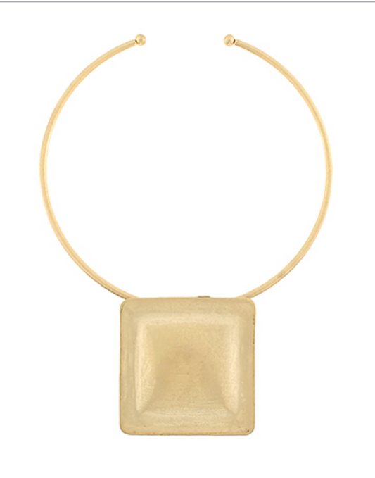 Textured Square Open Choker