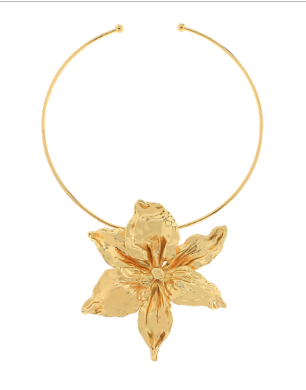 Flower wire open choker