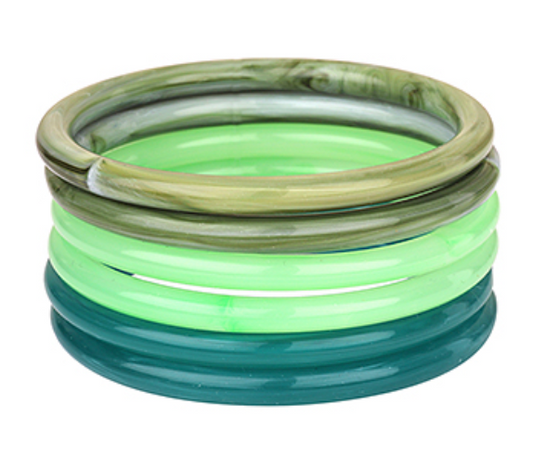 Green stackable bracelet