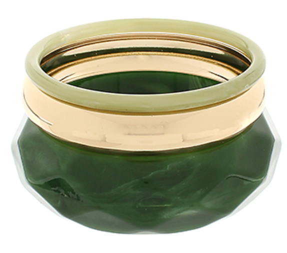 Marble & Metal Bracelet